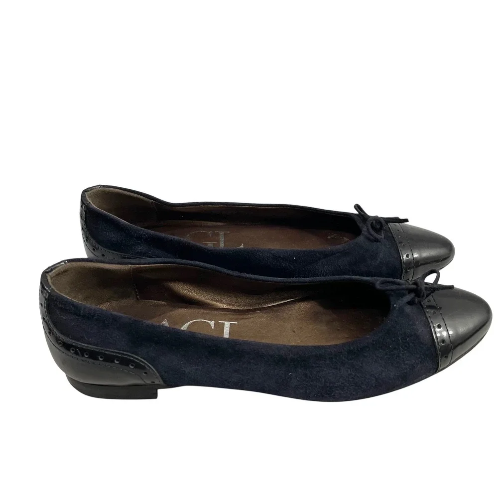 AGL cap toe suede flats‎ loafers Size 37